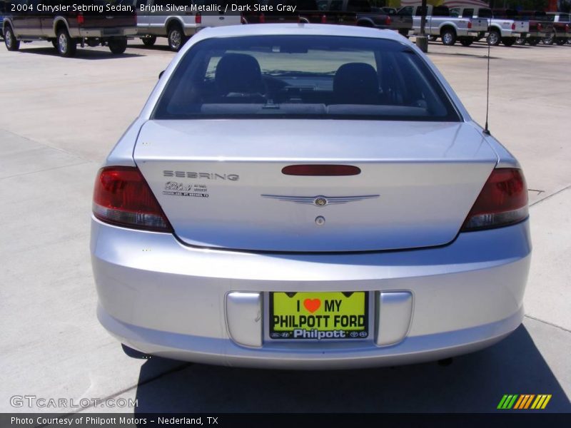 Bright Silver Metallic / Dark Slate Gray 2004 Chrysler Sebring Sedan