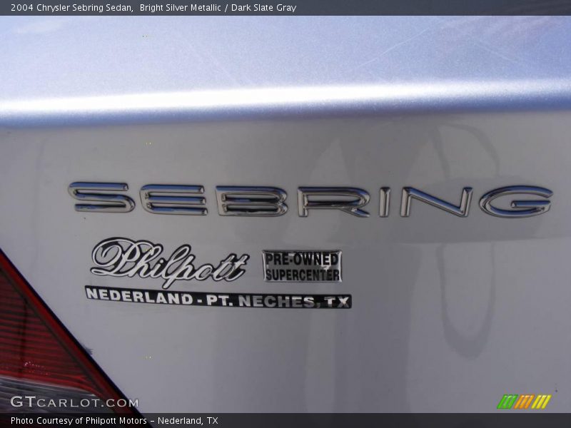 Bright Silver Metallic / Dark Slate Gray 2004 Chrysler Sebring Sedan