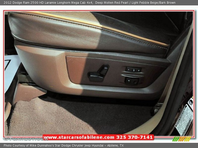Deep Molten Red Pearl / Light Pebble Beige/Bark Brown 2012 Dodge Ram 2500 HD Laramie Longhorn Mega Cab 4x4