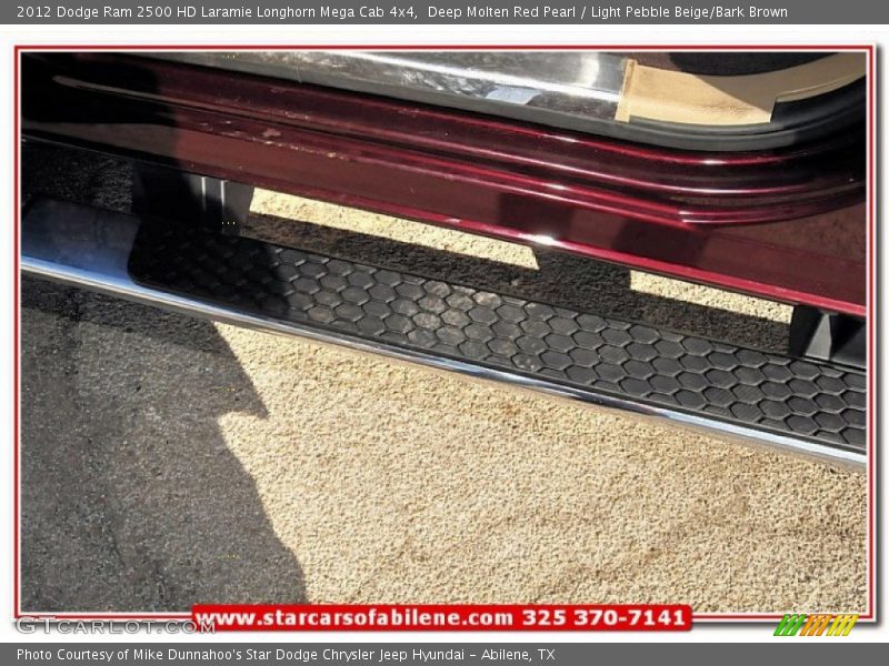 Deep Molten Red Pearl / Light Pebble Beige/Bark Brown 2012 Dodge Ram 2500 HD Laramie Longhorn Mega Cab 4x4