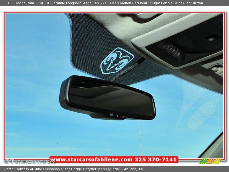 Deep Molten Red Pearl / Light Pebble Beige/Bark Brown 2012 Dodge Ram 2500 HD Laramie Longhorn Mega Cab 4x4