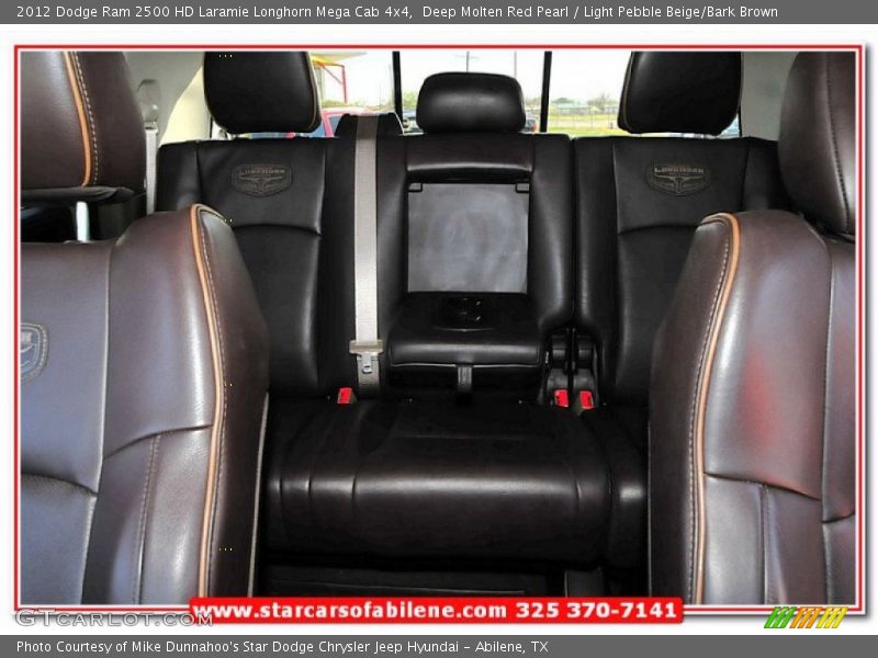 Deep Molten Red Pearl / Light Pebble Beige/Bark Brown 2012 Dodge Ram 2500 HD Laramie Longhorn Mega Cab 4x4