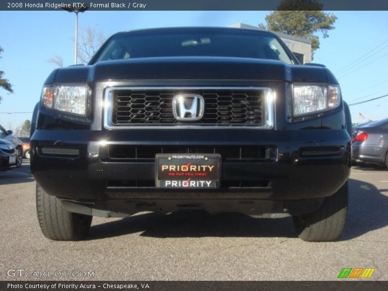 Formal Black / Gray 2008 Honda Ridgeline RTX