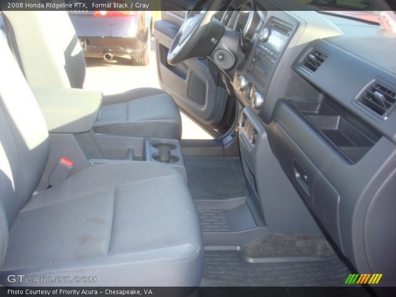 Formal Black / Gray 2008 Honda Ridgeline RTX