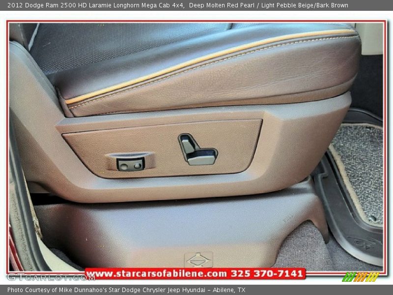 Deep Molten Red Pearl / Light Pebble Beige/Bark Brown 2012 Dodge Ram 2500 HD Laramie Longhorn Mega Cab 4x4