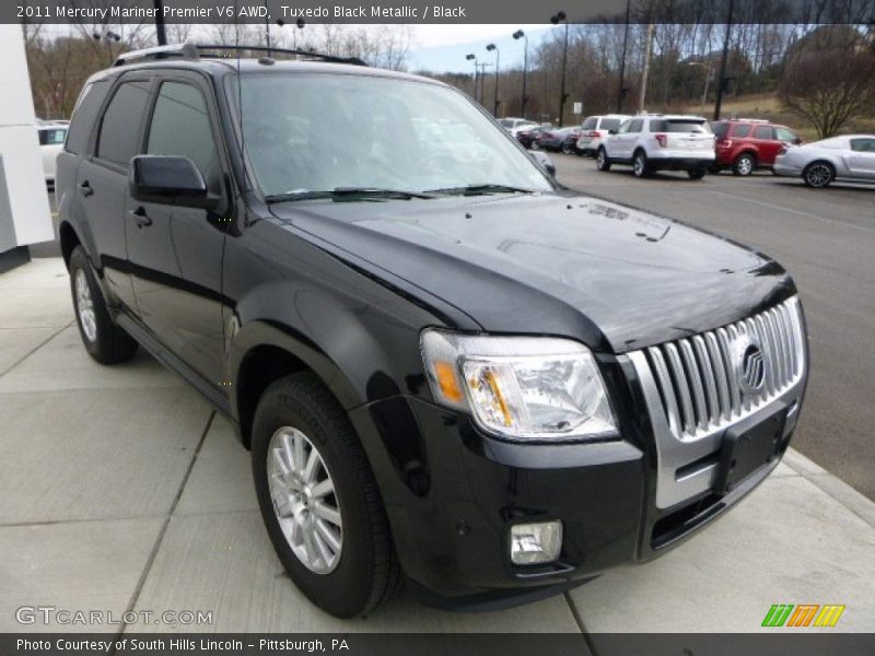 Tuxedo Black Metallic / Black 2011 Mercury Mariner Premier V6 AWD