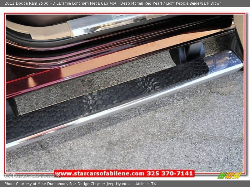 Deep Molten Red Pearl / Light Pebble Beige/Bark Brown 2012 Dodge Ram 2500 HD Laramie Longhorn Mega Cab 4x4