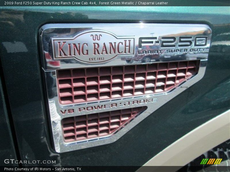 Forest Green Metallic / Chaparral Leather 2009 Ford F250 Super Duty King Ranch Crew Cab 4x4