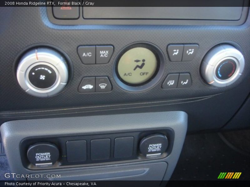 Formal Black / Gray 2008 Honda Ridgeline RTX