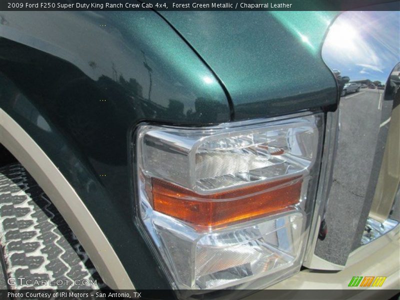 Forest Green Metallic / Chaparral Leather 2009 Ford F250 Super Duty King Ranch Crew Cab 4x4