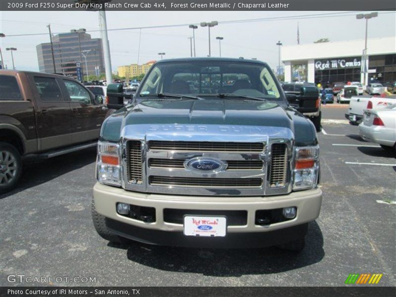 Forest Green Metallic / Chaparral Leather 2009 Ford F250 Super Duty King Ranch Crew Cab 4x4