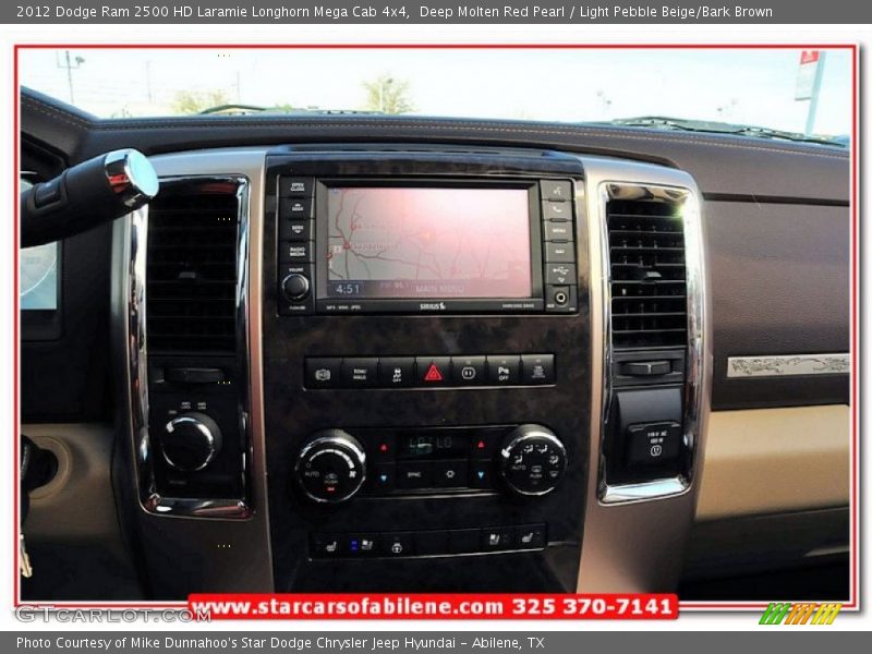 Deep Molten Red Pearl / Light Pebble Beige/Bark Brown 2012 Dodge Ram 2500 HD Laramie Longhorn Mega Cab 4x4