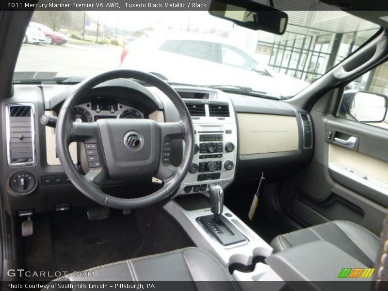 Tuxedo Black Metallic / Black 2011 Mercury Mariner Premier V6 AWD