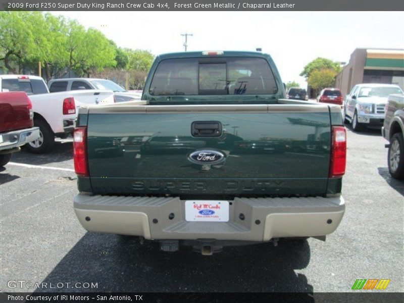 Forest Green Metallic / Chaparral Leather 2009 Ford F250 Super Duty King Ranch Crew Cab 4x4