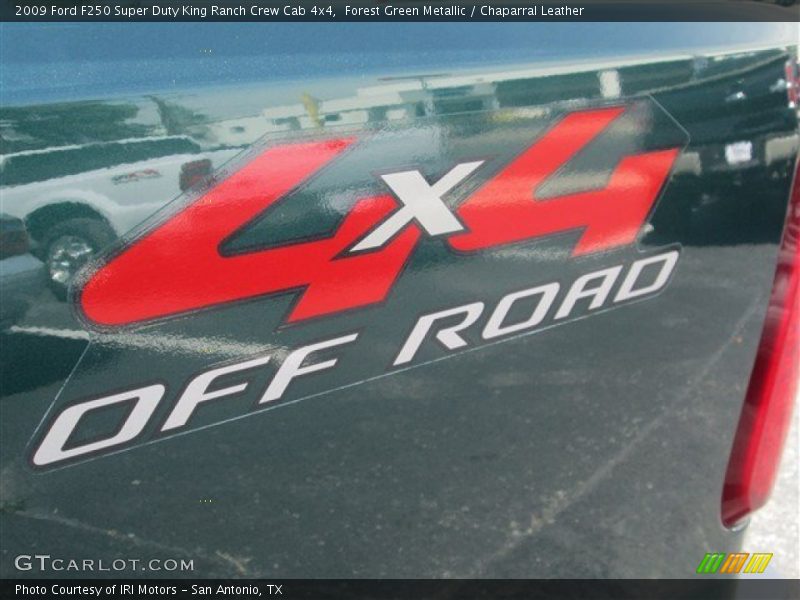 Forest Green Metallic / Chaparral Leather 2009 Ford F250 Super Duty King Ranch Crew Cab 4x4