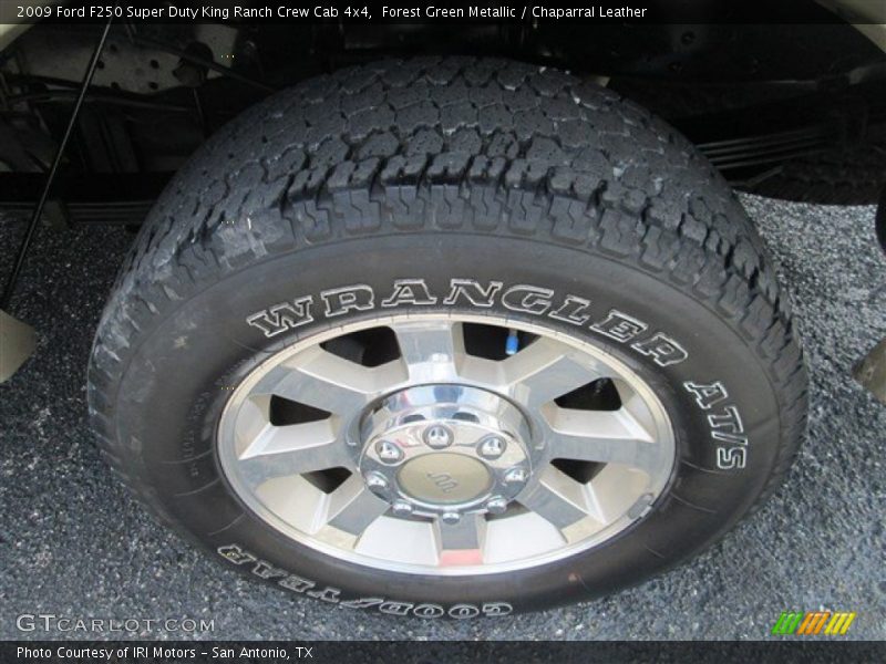 Forest Green Metallic / Chaparral Leather 2009 Ford F250 Super Duty King Ranch Crew Cab 4x4