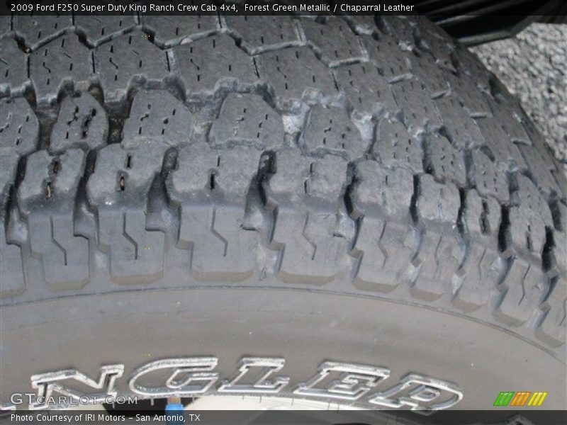 Forest Green Metallic / Chaparral Leather 2009 Ford F250 Super Duty King Ranch Crew Cab 4x4