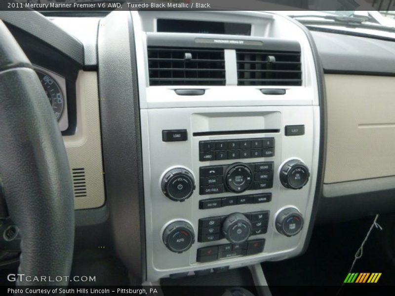 Tuxedo Black Metallic / Black 2011 Mercury Mariner Premier V6 AWD