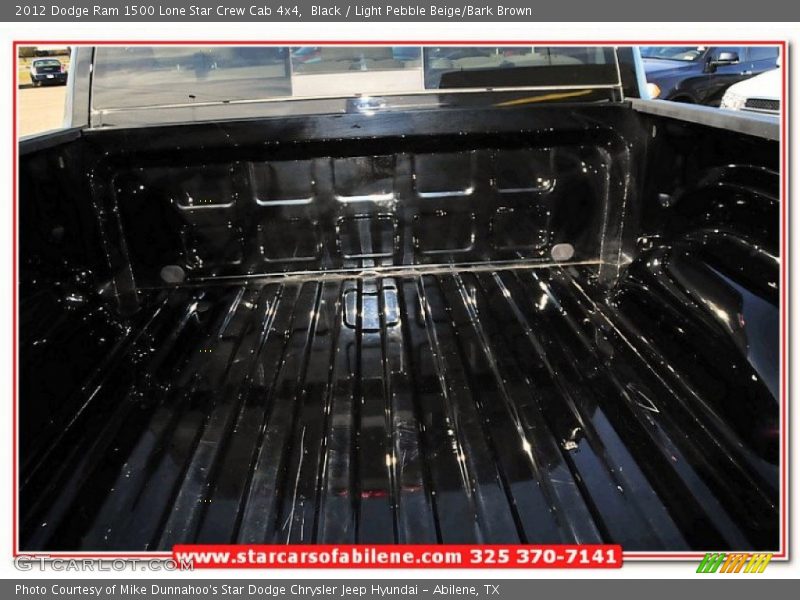 Black / Light Pebble Beige/Bark Brown 2012 Dodge Ram 1500 Lone Star Crew Cab 4x4