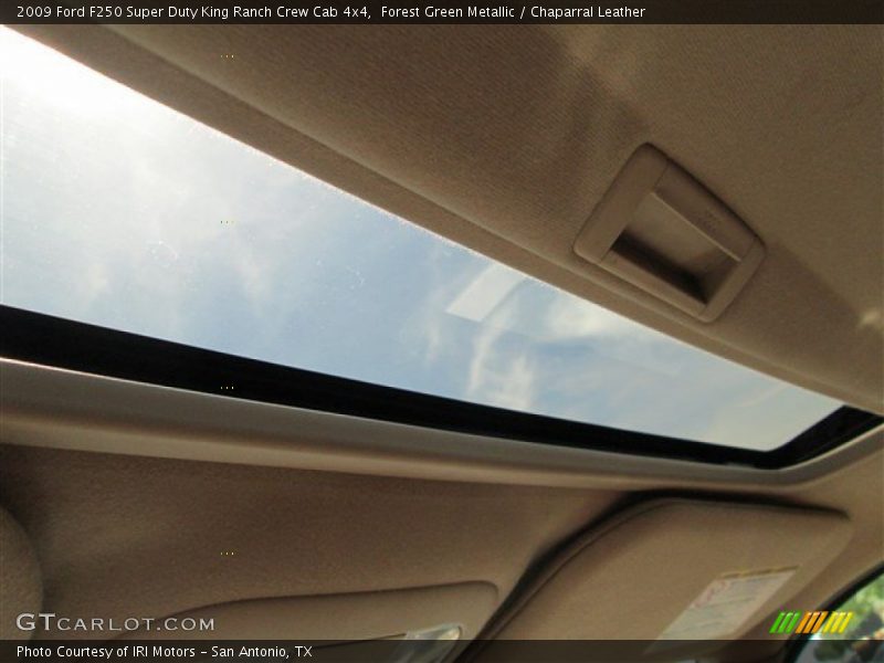Forest Green Metallic / Chaparral Leather 2009 Ford F250 Super Duty King Ranch Crew Cab 4x4
