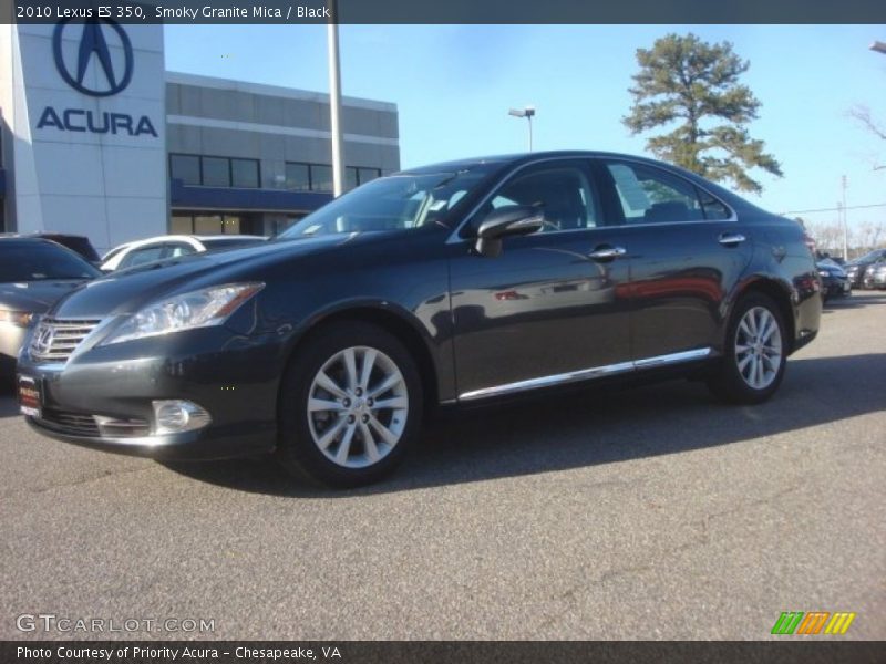 Smoky Granite Mica / Black 2010 Lexus ES 350