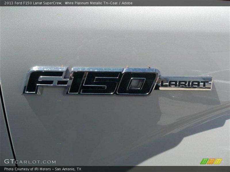 White Platinum Metallic Tri-Coat / Adobe 2013 Ford F150 Lariat SuperCrew