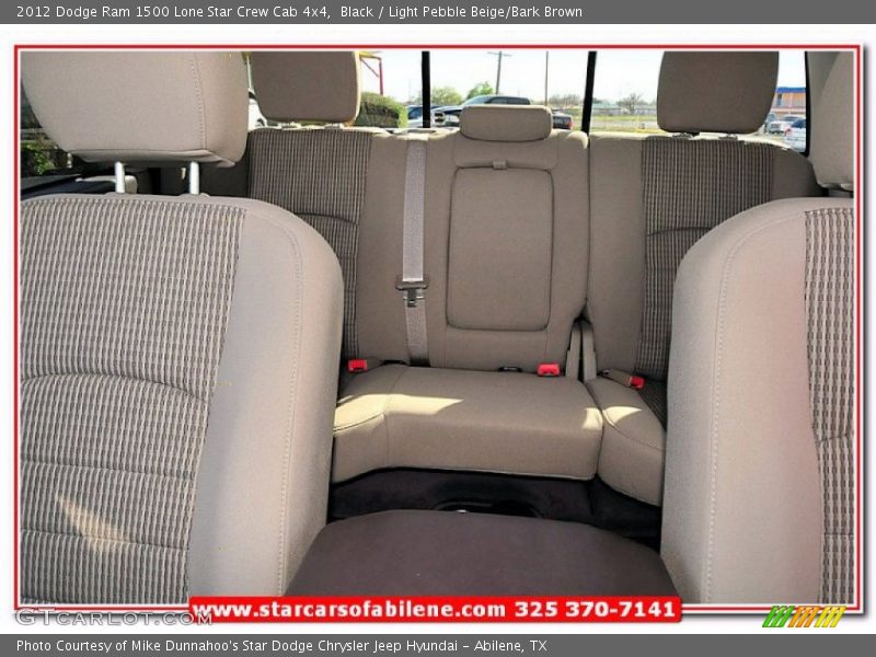 Black / Light Pebble Beige/Bark Brown 2012 Dodge Ram 1500 Lone Star Crew Cab 4x4