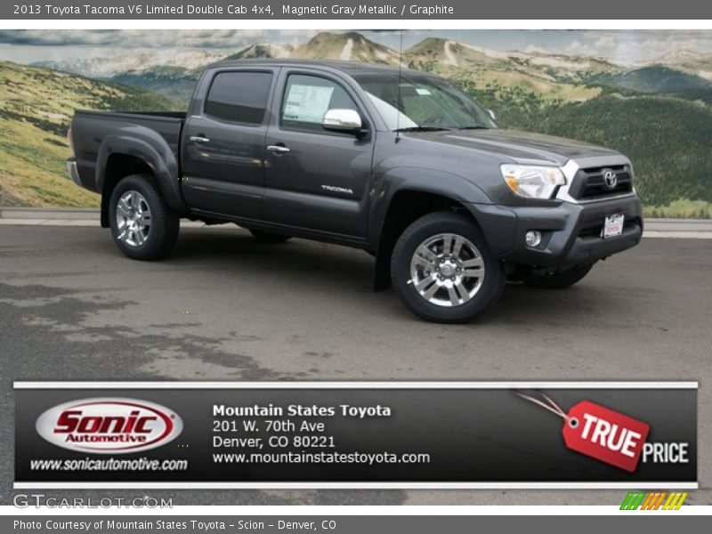 Magnetic Gray Metallic / Graphite 2013 Toyota Tacoma V6 Limited Double Cab 4x4