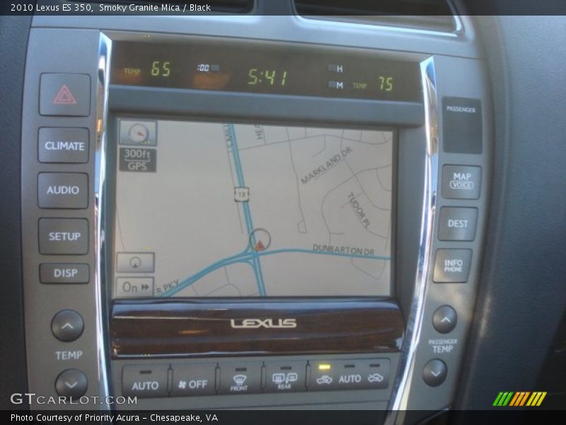 Smoky Granite Mica / Black 2010 Lexus ES 350