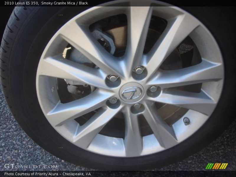 Smoky Granite Mica / Black 2010 Lexus ES 350