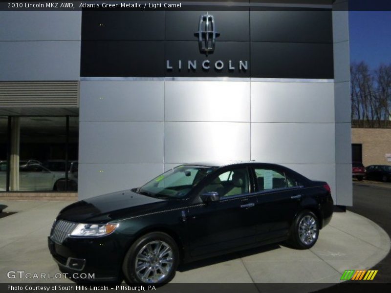 Atlantis Green Metallic / Light Camel 2010 Lincoln MKZ AWD