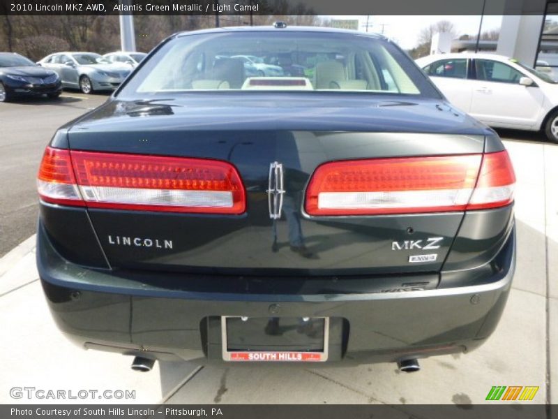 Atlantis Green Metallic / Light Camel 2010 Lincoln MKZ AWD