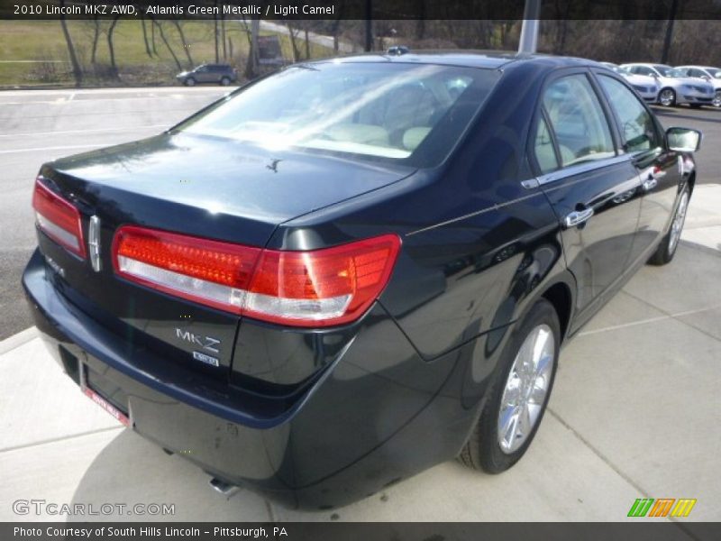 Atlantis Green Metallic / Light Camel 2010 Lincoln MKZ AWD