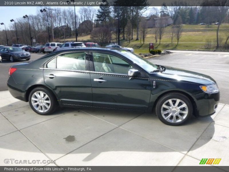 Atlantis Green Metallic / Light Camel 2010 Lincoln MKZ AWD