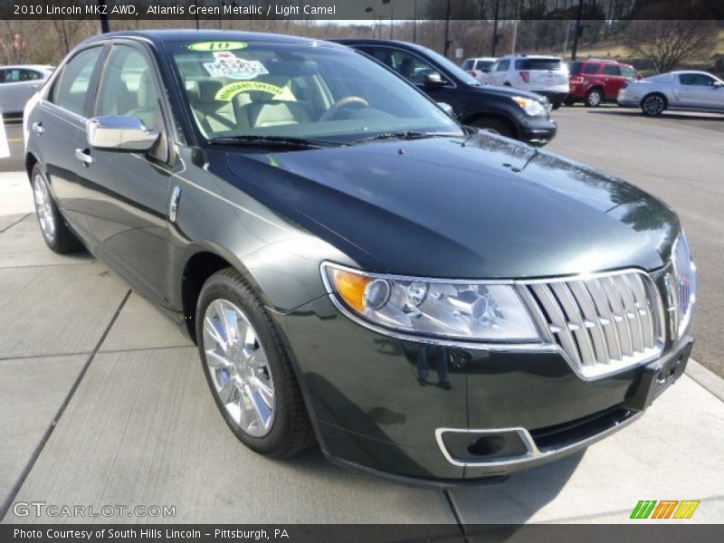 Atlantis Green Metallic / Light Camel 2010 Lincoln MKZ AWD