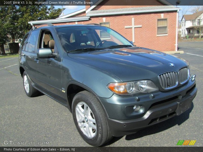 Highland Green Metallic / Truffle Brown 2005 BMW X5 3.0i