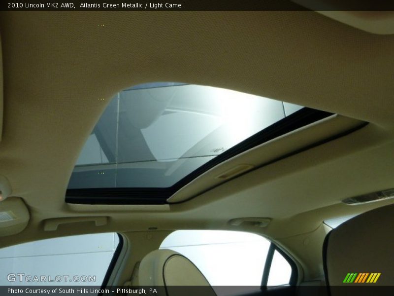 Atlantis Green Metallic / Light Camel 2010 Lincoln MKZ AWD
