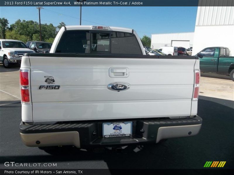 White Platinum Metallic Tri-Coat / Adobe 2013 Ford F150 Lariat SuperCrew 4x4