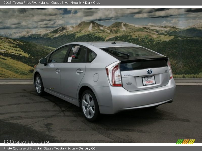 Classic Silver Metallic / Dark Gray 2013 Toyota Prius Five Hybrid