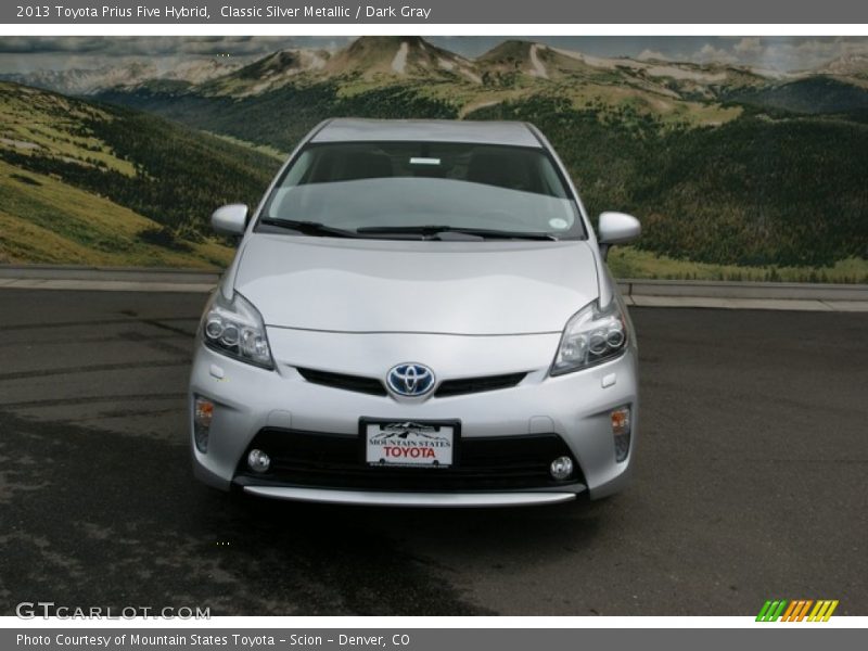 Classic Silver Metallic / Dark Gray 2013 Toyota Prius Five Hybrid