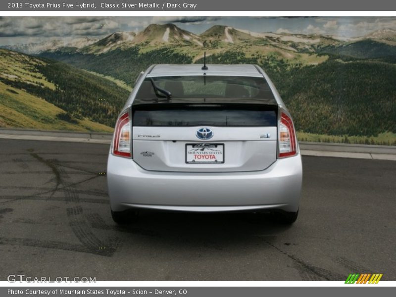 Classic Silver Metallic / Dark Gray 2013 Toyota Prius Five Hybrid