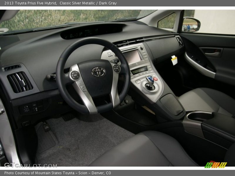 Classic Silver Metallic / Dark Gray 2013 Toyota Prius Five Hybrid