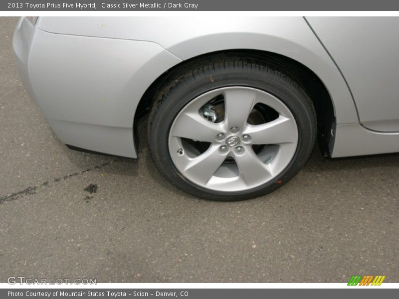 Classic Silver Metallic / Dark Gray 2013 Toyota Prius Five Hybrid