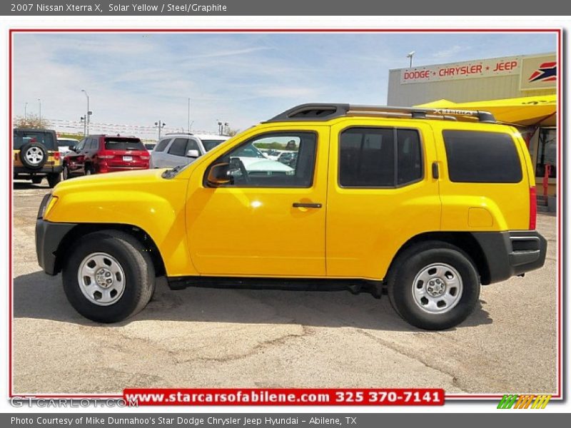 Solar Yellow / Steel/Graphite 2007 Nissan Xterra X