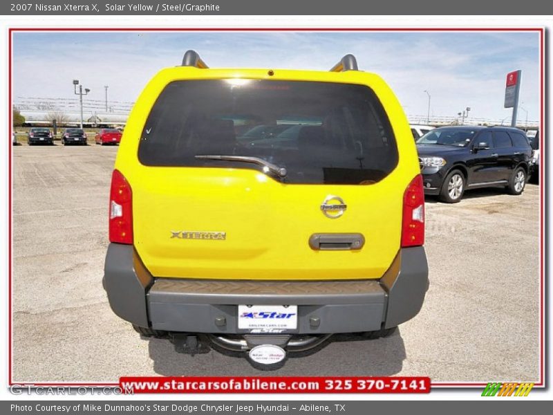 Solar Yellow / Steel/Graphite 2007 Nissan Xterra X