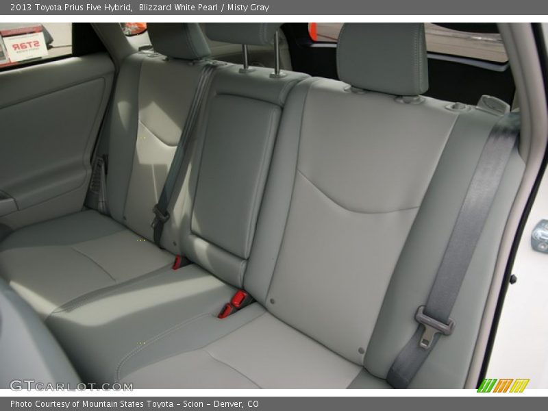 Blizzard White Pearl / Misty Gray 2013 Toyota Prius Five Hybrid