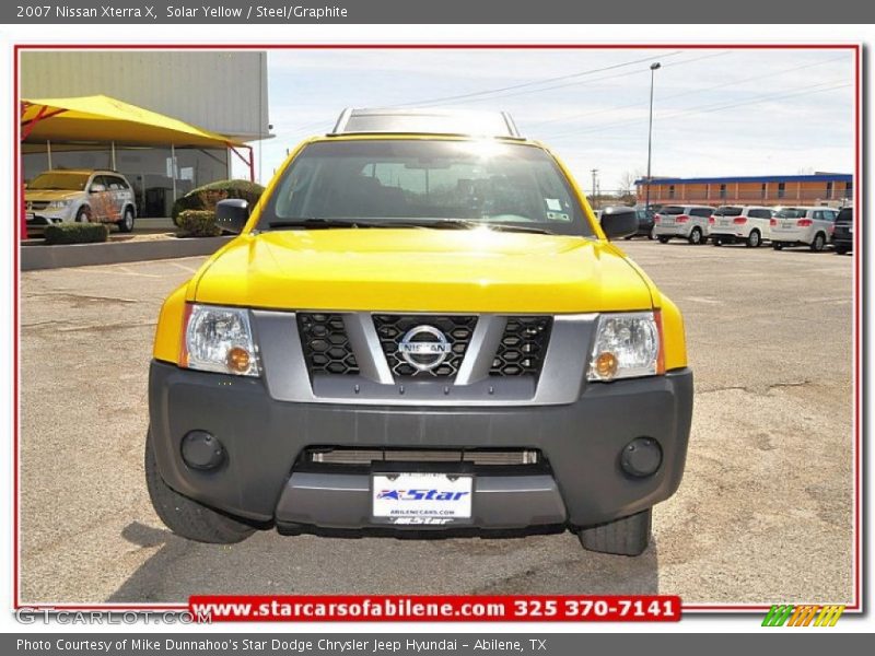 Solar Yellow / Steel/Graphite 2007 Nissan Xterra X