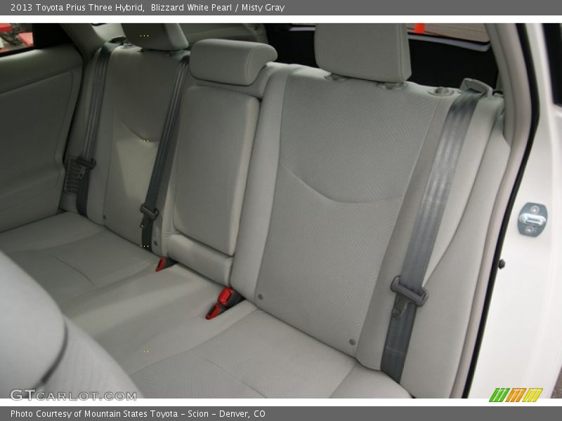 Blizzard White Pearl / Misty Gray 2013 Toyota Prius Three Hybrid