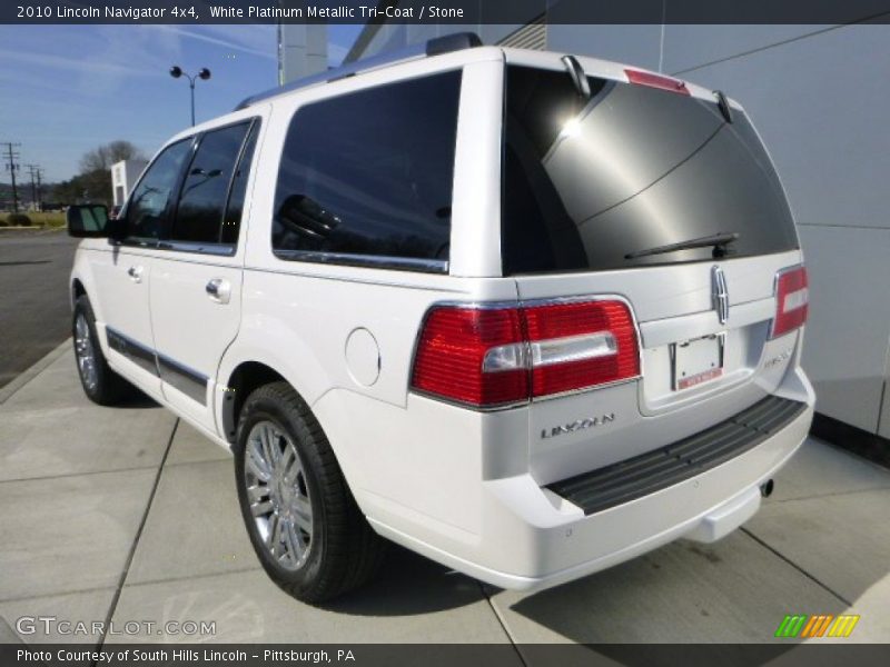 White Platinum Metallic Tri-Coat / Stone 2010 Lincoln Navigator 4x4