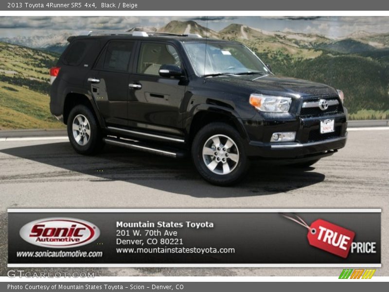 Black / Beige 2013 Toyota 4Runner SR5 4x4